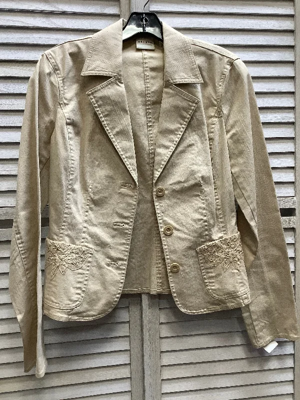 Tan Blazer Axcess, Size 6 Slim Fit Blazer