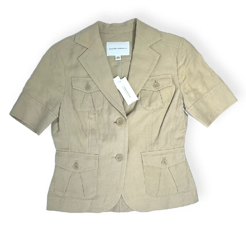 Tan Blazer Banana Republic, Size 0 Women's Navy Jacket