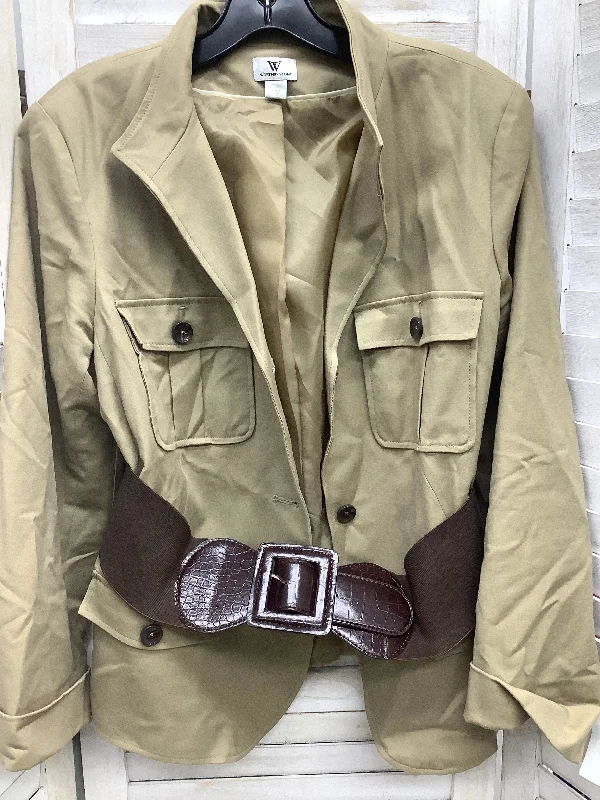 Tan Blazer Worthington, Size L Women's Trendy Jacket
