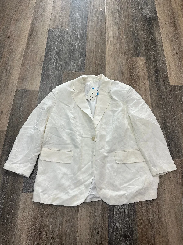 White Blazer H&m, Size Xl Women's Unique Blazer
