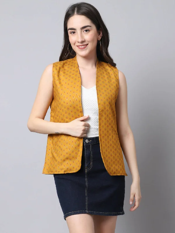Even Apparels Multi Viscose Rayon Open Front Women's Waistcoat Elegant Slim Fit Waistcoat Even Apparels Multi Viscose Rayon Open Front Women's Waistcoat Elegant Slim Fit Waistcoat