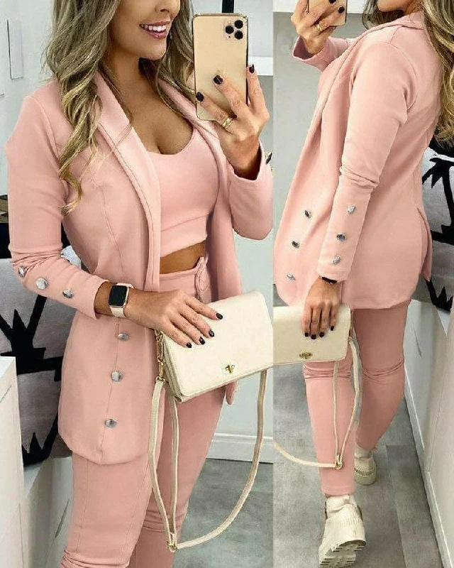 FZ Women's Shawl Neck Coat & Pants Set With Belt Comfortable Summer Shawl Wrap