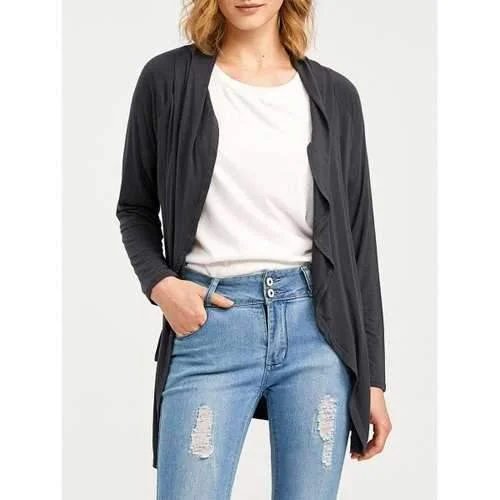 Raglan Sleeve Pocket Draped Coat - Deep Gray Xl Hooded Jacket Zipper Jacket Button Jacket Raglan Sleeve Pocket Draped Coat - Deep Gray Xl Hooded Jacket Zipper Jacket Button Jacket