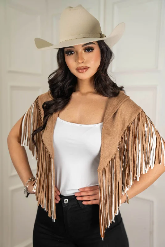 Western Fringed Shawl With Stars Cozy Fleece Shawl Wrap