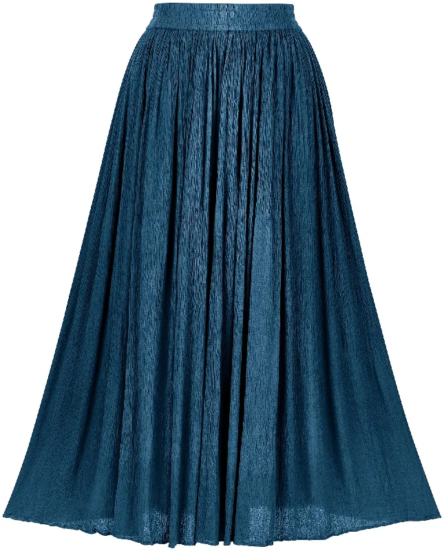 Celestia Petticoat Limited Edition Majolica Blue Chenille Brocade Lace