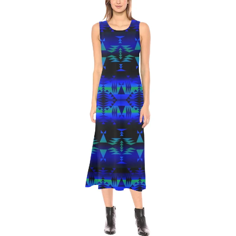 Between the Blue Ridge Mountains Phaedra Sleeveless Open Fork Long Dress Tunics Business professional Between the Blue Ridge Mountains Phaedra Sleeveless Open Fork Long Dress Tunics Business professional