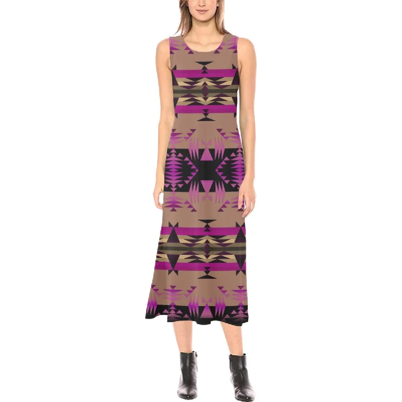 Between the Mountains Berry Phaedra Sleeveless Open Fork Long Dress Tunics Recommended stylist Between the Mountains Berry Phaedra Sleeveless Open Fork Long Dress Tunics Recommended stylist