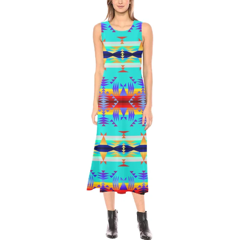 Between the Mountains Fire Phaedra Sleeveless Open Fork Long Dress Tunics Review highly Between the Mountains Fire Phaedra Sleeveless Open Fork Long Dress Tunics Review highly