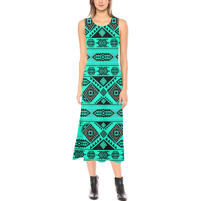 California Coast Big Seas Phaedra Sleeveless Open Fork Long Dress Tunics Seasonal trendy California Coast Big Seas Phaedra Sleeveless Open Fork Long Dress Tunics Seasonal trendy
