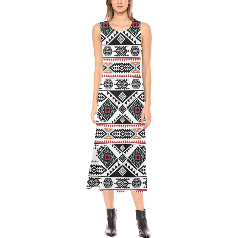 California Coast Phaedra Sleeveless Open Fork Long Dress Tunics Prom sequined