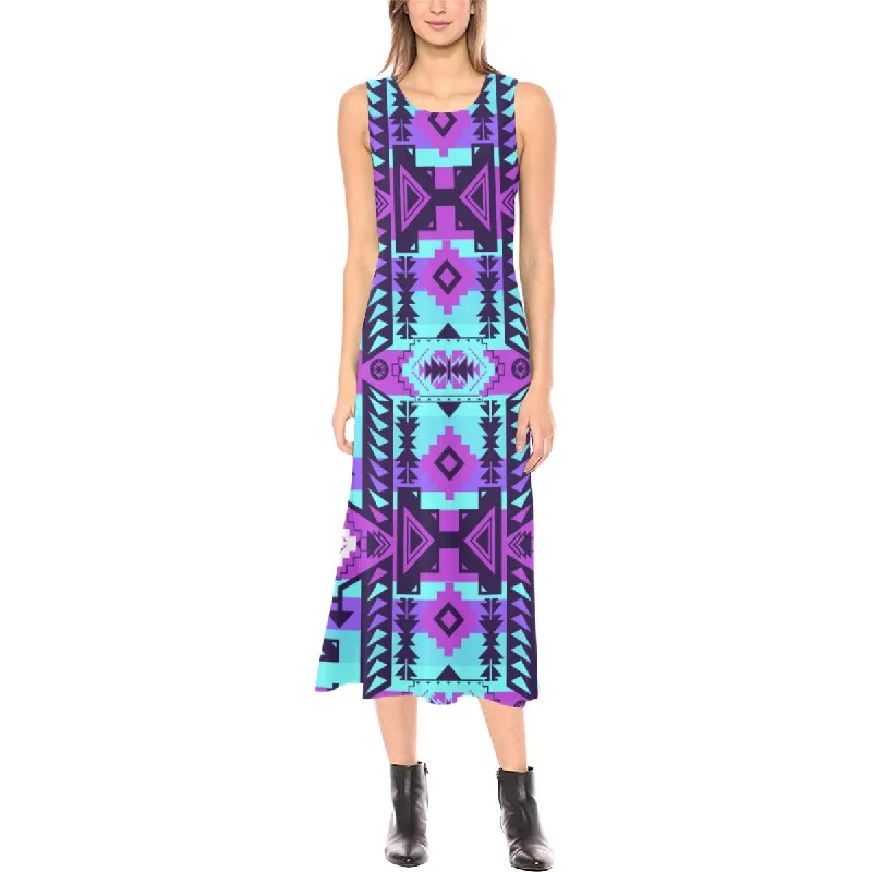 Chiefs Mountain Moon Shadow Phaedra Sleeveless Open Fork Long Dress Tunics Long Elegant Chiefs Mountain Moon Shadow Phaedra Sleeveless Open Fork Long Dress Tunics Long Elegant