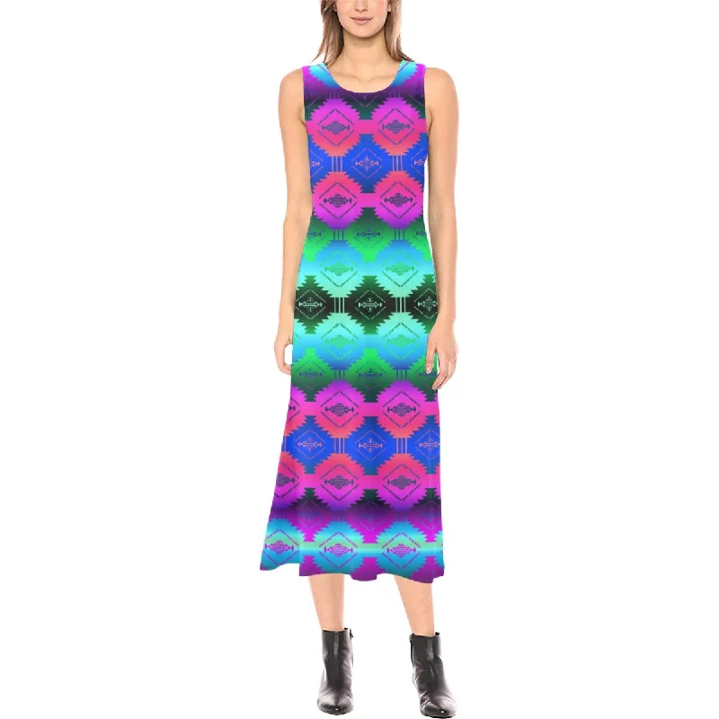 Cofitichequi Purple Phaedra Sleeveless Open Fork Long Dress Tunics Practical durable Cofitichequi Purple Phaedra Sleeveless Open Fork Long Dress Tunics Practical durable