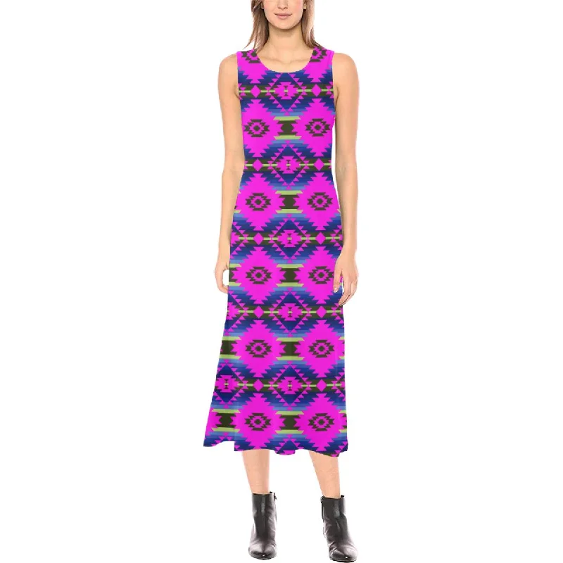 Cree Confederacy Ribbon Dress Phaedra Sleeveless Open Fork Long Dress Tunics Running lightweight Cree Confederacy Ribbon Dress Phaedra Sleeveless Open Fork Long Dress Tunics Running lightweight