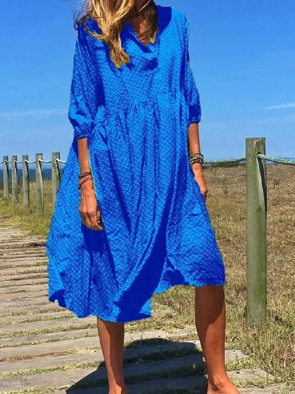 Fashion Women Summer Long Dress Print Causal Boho  Lady Plus Sundress Beach Dresses Tunics Party sparkling