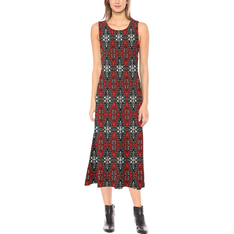 Four Directions Phaedra Sleeveless Open Fork Long Dress Tunics Silk luxurious