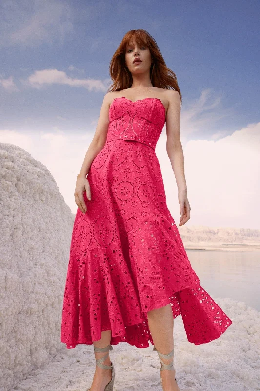Charo Ruiz Aurora Strapless Long Dress Tunics Sale discount