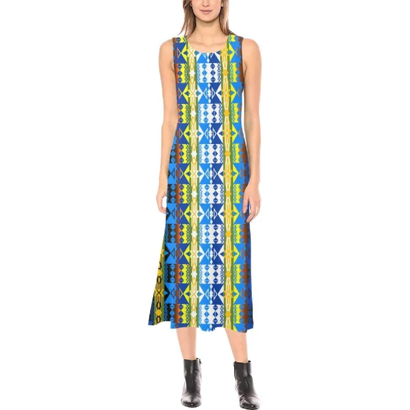 Inside the Council Lodge Phaedra Sleeveless Open Fork Long Dress Tunics Trousers formal Inside the Council Lodge Phaedra Sleeveless Open Fork Long Dress Tunics Trousers formal