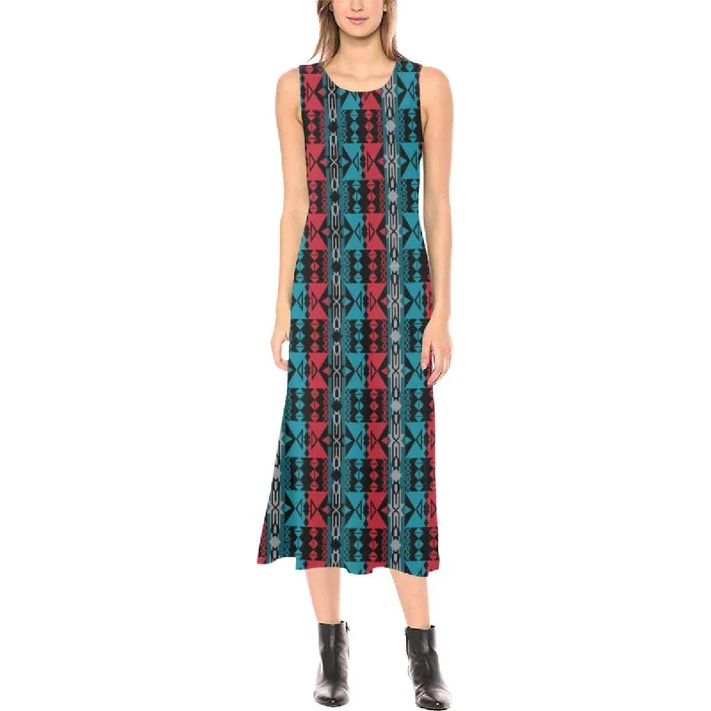 Inside the Lodge Phaedra Sleeveless Open Fork Long Dress Tunics Fleece cozy