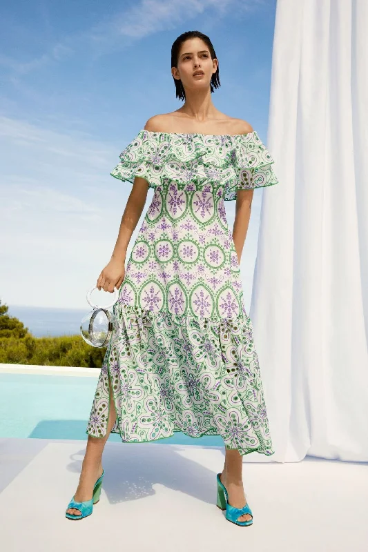 Charo Ruiz Isabella Long Dress Tunics Cozy comfortable
