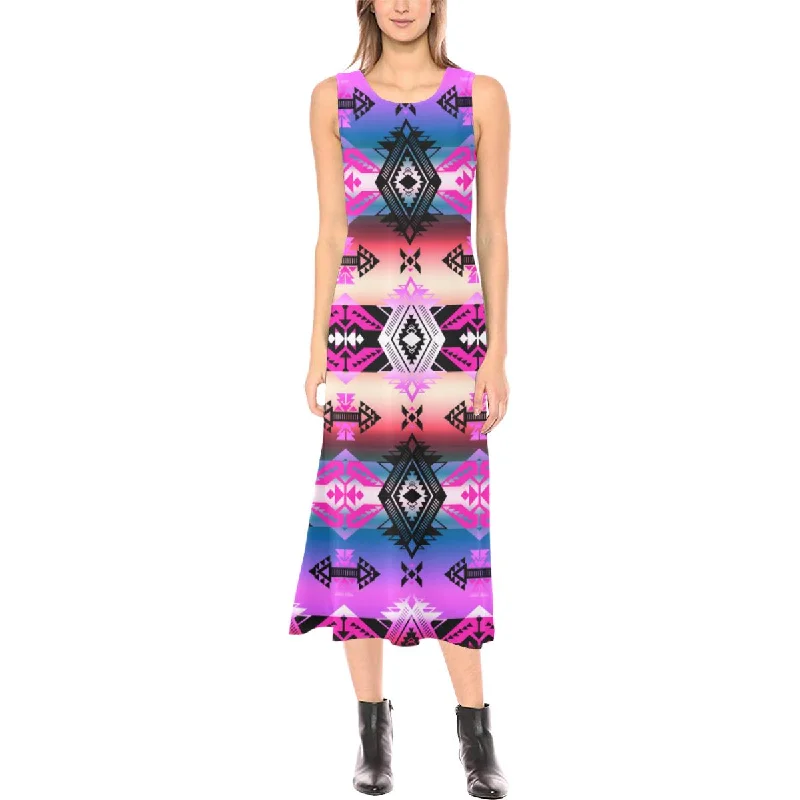 Sovereign Nation Skies Phaedra Sleeveless Open Fork Long Dress Tunics Timeless classic Sovereign Nation Skies Phaedra Sleeveless Open Fork Long Dress Tunics Timeless classic