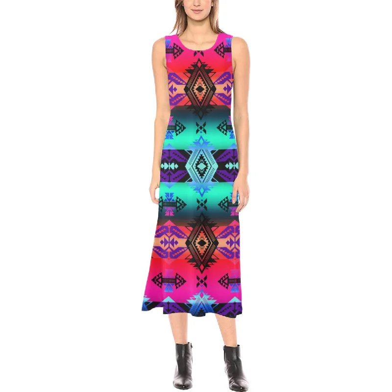 Sovereign Nation Sunrise Phaedra Sleeveless Open Fork Long Dress Tunics Essential wardrobe Sovereign Nation Sunrise Phaedra Sleeveless Open Fork Long Dress Tunics Essential wardrobe