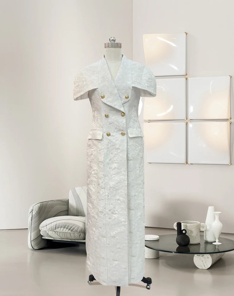 Tailor Shop Customizes White Slim Fit Printed Long Shawl Dress Mother of The Bride Outfits Classic Lace Shawl Wrap Tailor Shop Customizes White Slim Fit Printed Long Shawl Dress Mother of The Bride Outfits Classic Lace Shawl Wrap