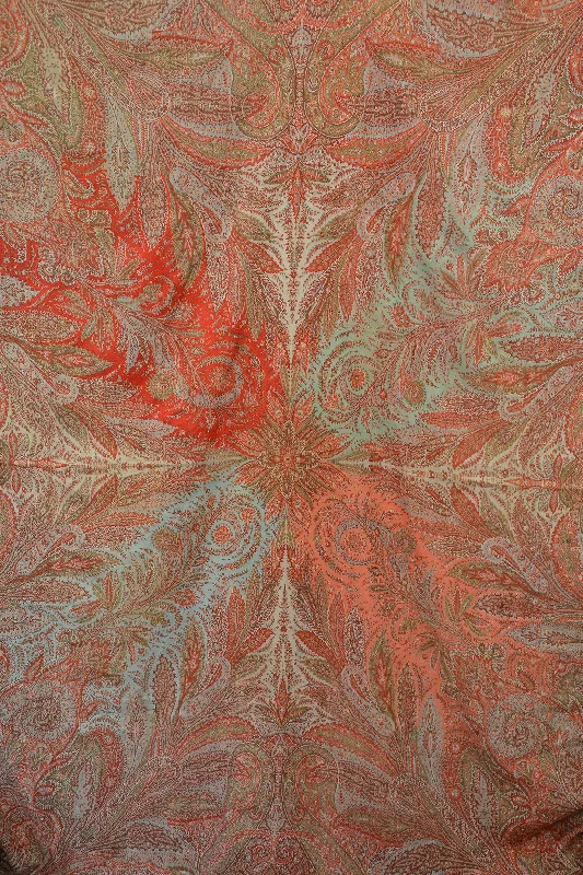 Antique Victorian Woven Paisley Shawl Fashionable Pashmina Shawl