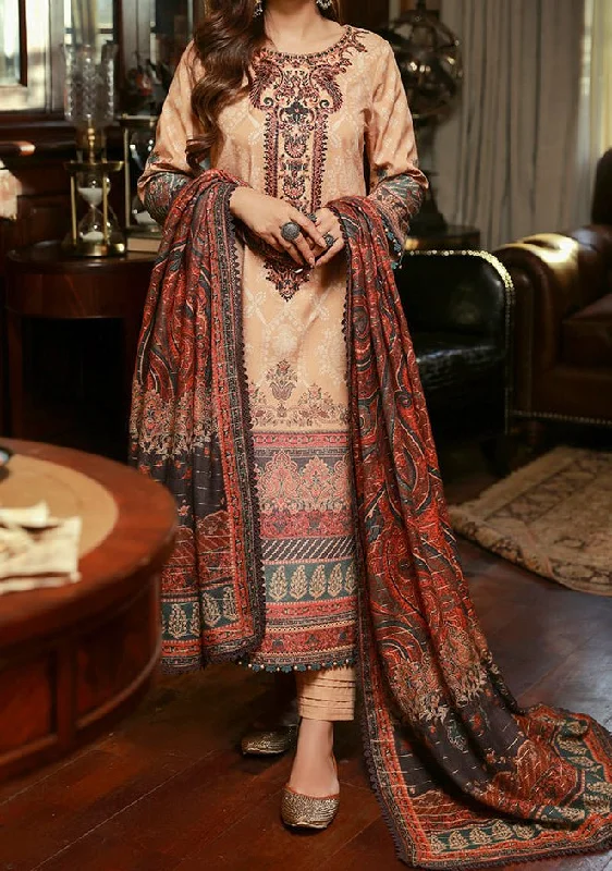 Asim Jofa Asra Pakistani Dress With Winter Shawl Soft Knit Shawl Poncho