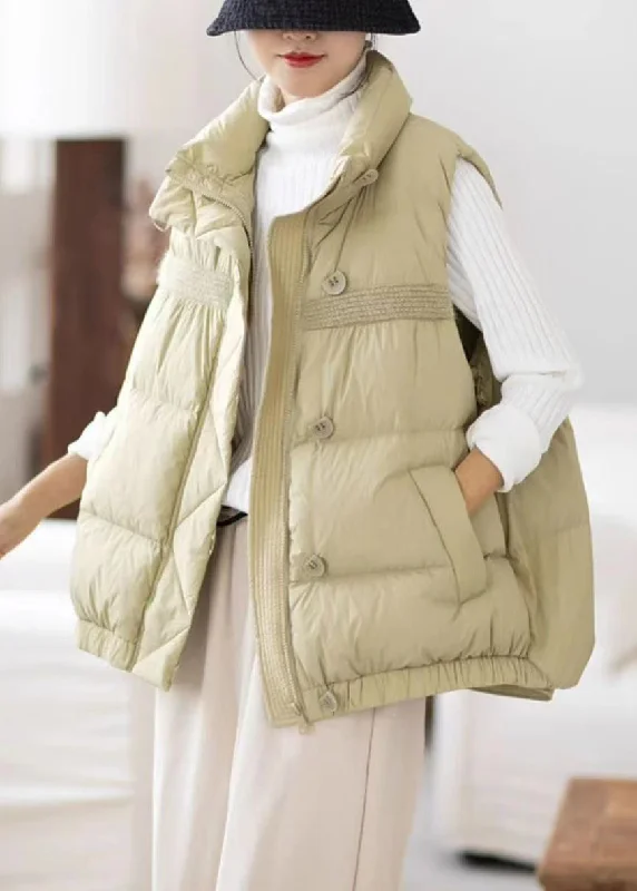 Bean Green Button Patchwork Cotton Filled Waistcoat Stand Collar Winter Casual Checkered Waistcoat Vest Bean Green Button Patchwork Cotton Filled Waistcoat Stand Collar Winter Casual Checkered Waistcoat Vest