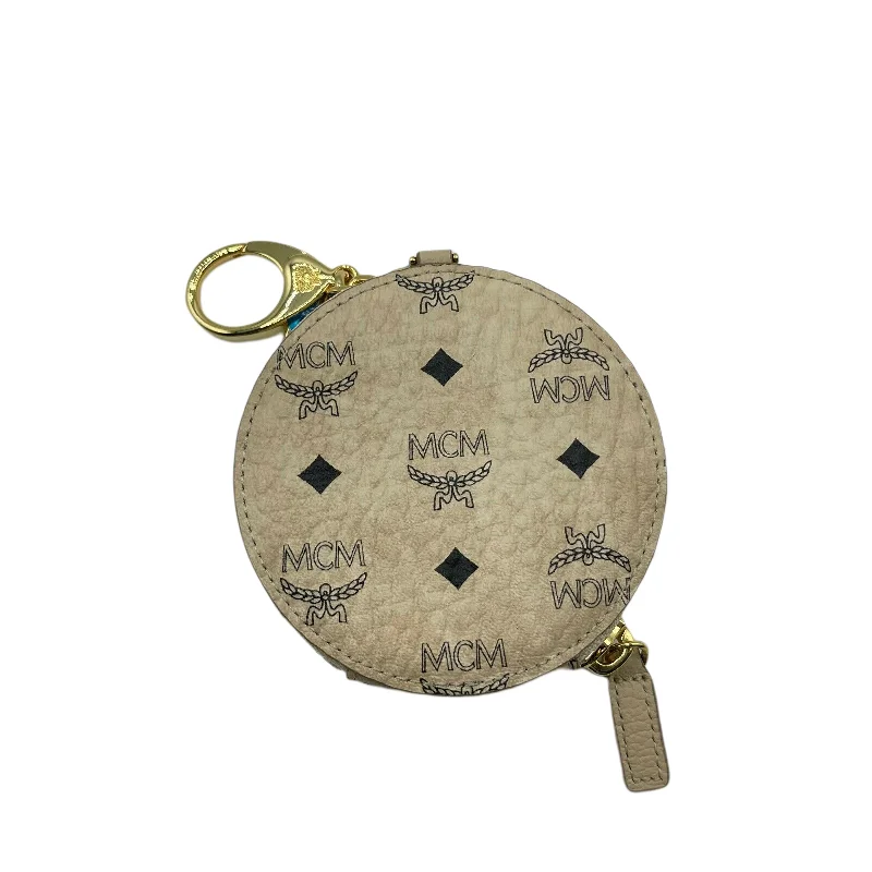 MCM Beige Coated Canvas Visetos Zip Around Coin Purse MYIBABC01IG001 Sequined Lace Ribbed MCM Beige Coated Canvas Visetos Zip Around Coin Purse MYIBABC01IG001 Sequined Lace Ribbed