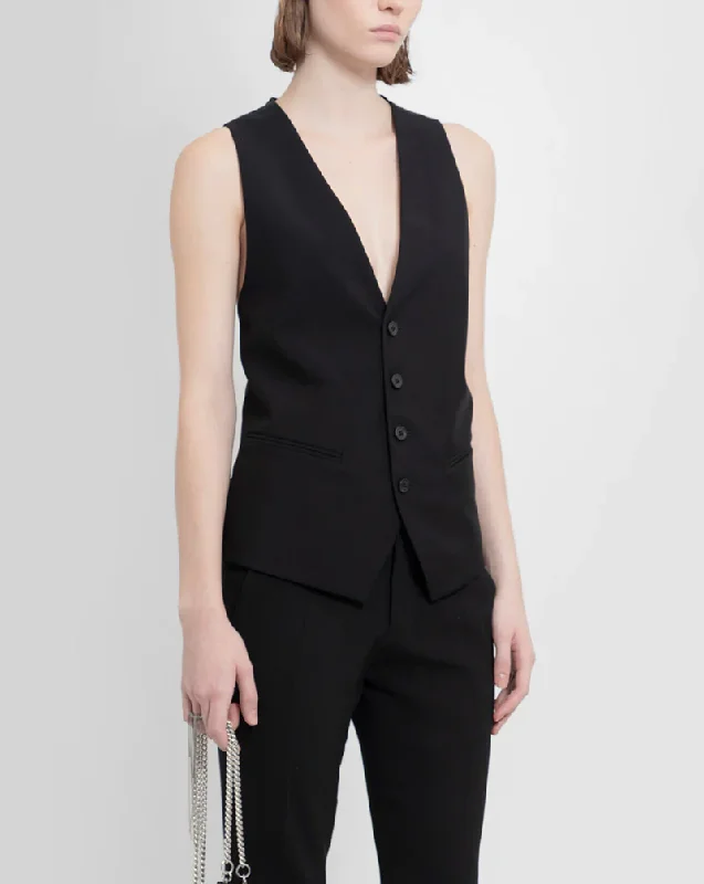 Charlotte Classic Waistcoat Stylish Belted Waistcoat Jacket