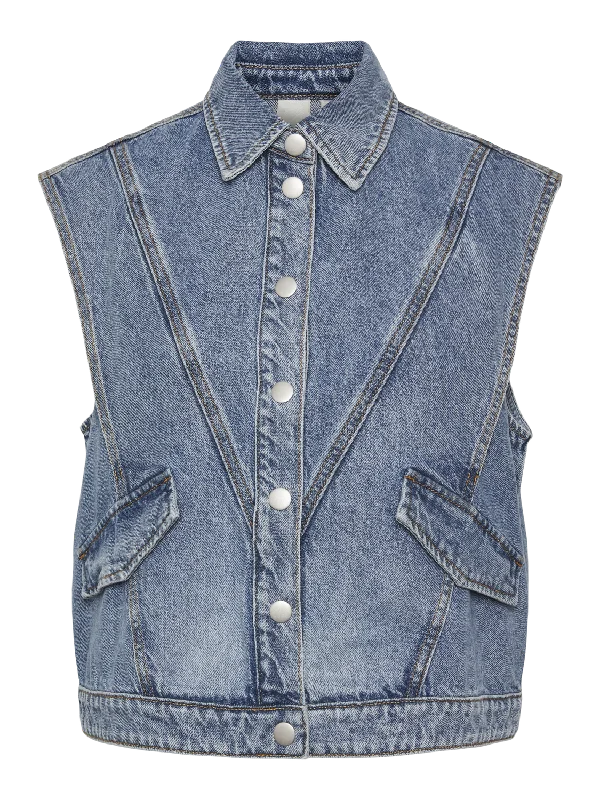 DAISY WAISTCOAT - YAS Trendy Faux Fur Waistcoat