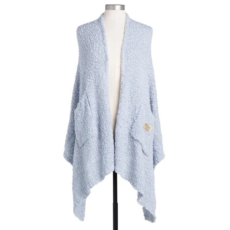 Demdaco Light Blue Giving Shawl Elegant Silk Shawl Scarf