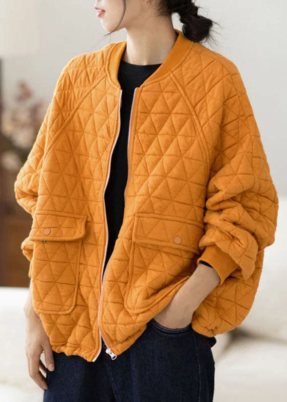 Modern Yellow O-Neck Pockets Plaid Patchwork Fleece Coat Fall Buttoned Toggled Snapped Modern Yellow O-Neck Pockets Plaid Patchwork Fleece Coat Fall Buttoned Toggled Snapped