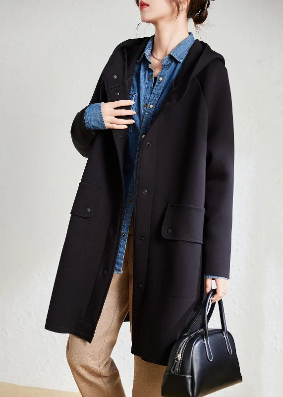 Novelty Black Pockets Patchwork Button Cozy Hooded Coat Fall Suede Jacket Faux Fur Jacket Puffer Jacket Novelty Black Pockets Patchwork Button Cozy Hooded Coat Fall Suede Jacket Faux Fur Jacket Puffer Jacket