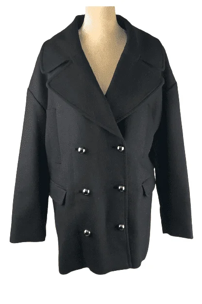 Kate Spade women's broome street modern peacoat size L Striped Polka Dot Solid