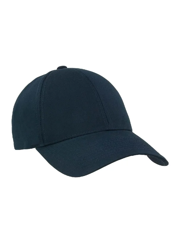 Swiss Cotton Structured Cap Peacoat Navy Faux Fur Real Fur Shearling