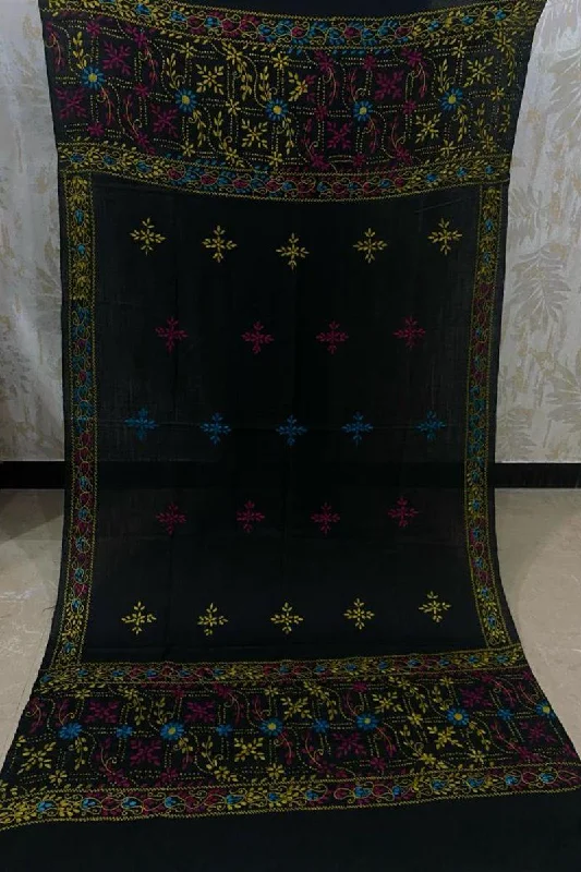 Designs By Amina - Hand worked - wool shawl - 2 Soft Cotton Shawl Poncho