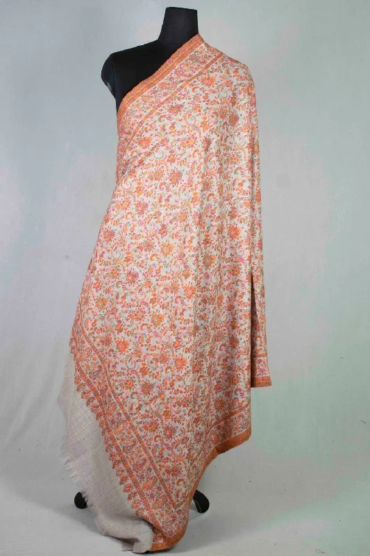 Grey Colour Designer Shawl With Beautifully Highlighted With Paisley pattern A Sure to Give You Warm Look. Chic Embroidered Shawl Wrap Grey Colour Designer Shawl With Beautifully Highlighted With Paisley pattern A Sure to Give You Warm Look. Chic Embroidered Shawl Wrap