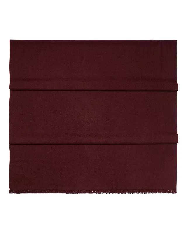 Women's Pashmina Cashmere Shawl Claret Red Elegant Knit Shawl Cape