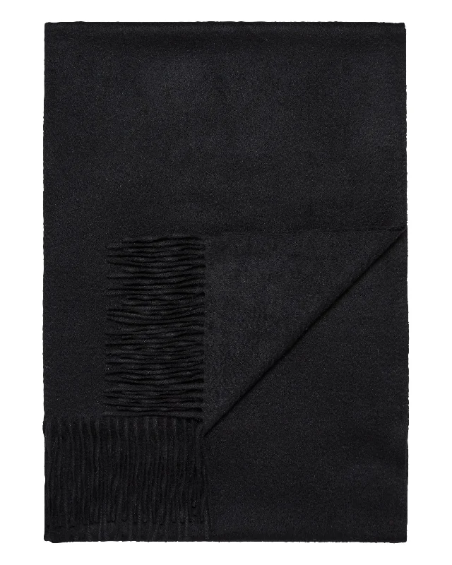 Women's Woven Cashmere Shawl Black Chic Knit Shawl Poncho