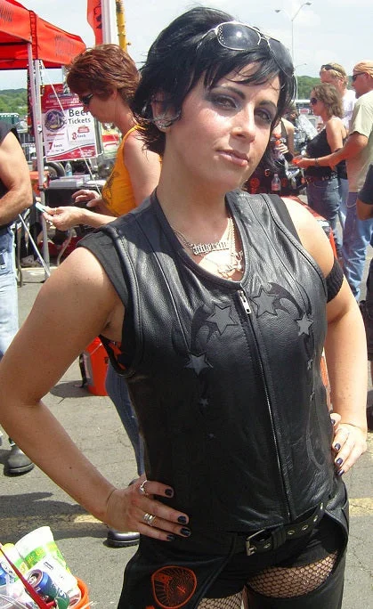 WOMEN REFLECTIVE STAR LEATHER VEST Chic Trench Vest