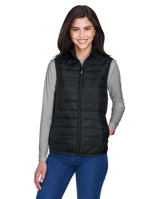 CORE365 Ladies' Prevail Packable Puffer Vest CE702W Warm Wool-Blend Vest