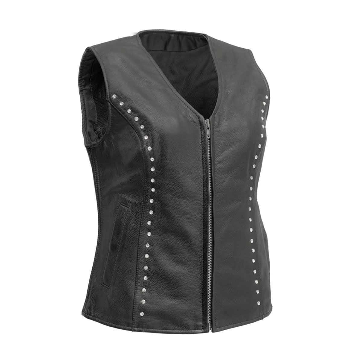 Diana - Ladies Leather Vest FIL587CDM Classic Tailored Vest
