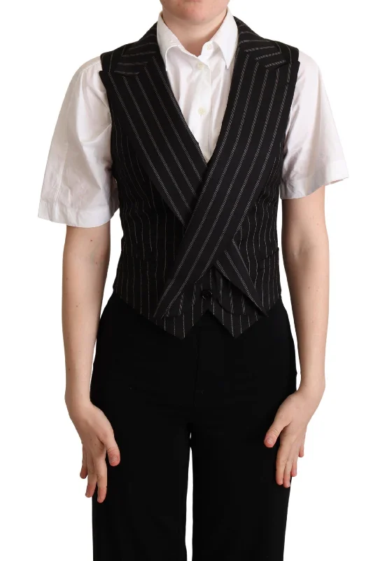Dolce & Gabbana Elegant Leopard Print Waistcoat – Sleeveless Vest Fashionable Plaid Waistcoat Dolce & Gabbana Elegant Leopard Print Waistcoat – Sleeveless Vest Fashionable Plaid Waistcoat