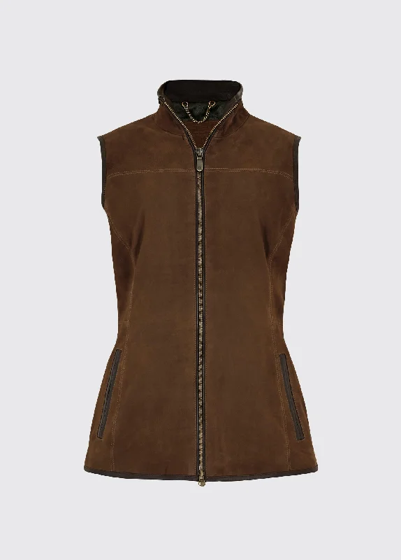 Kingston Leather Vest - Walnut Classic Wool Vest