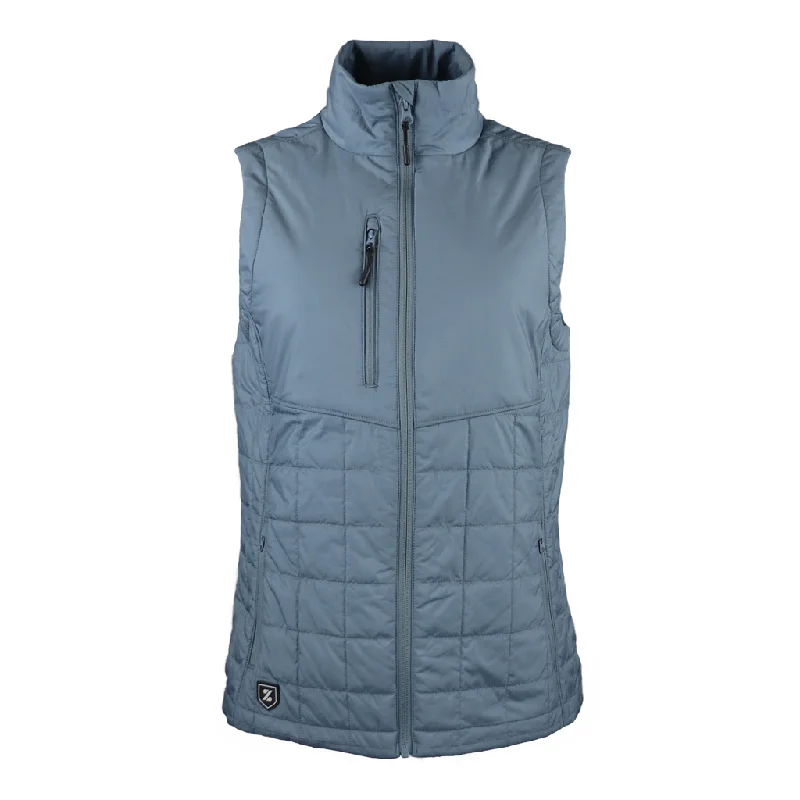 Zusa Women's Charcoal St. Cloud Puffer Vest Tailored Business Vest