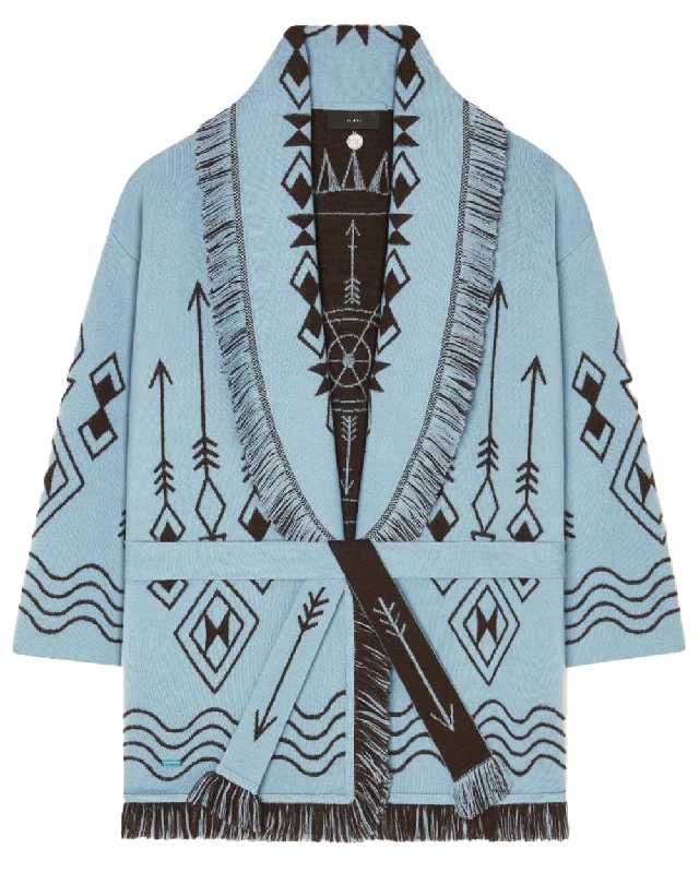 Celestial and Coffee Mystic Gate Cardigan Cashmere Blend Cotton Blend Poly Blend