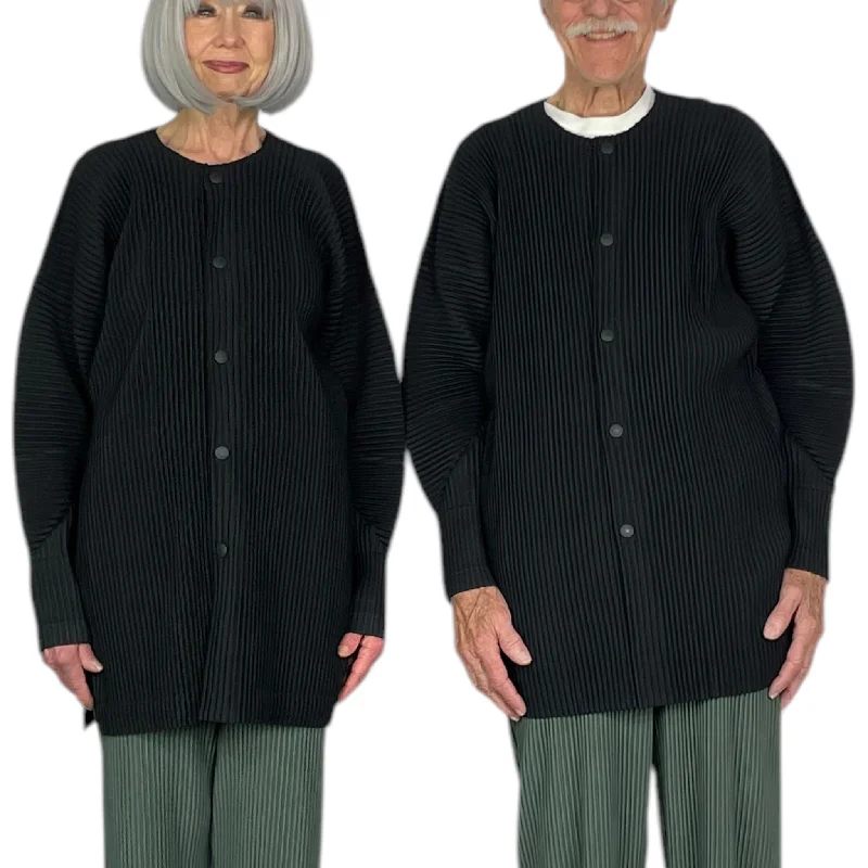 MC OCTOBER LONG CARDIGAN Ribbed Striped Patterned