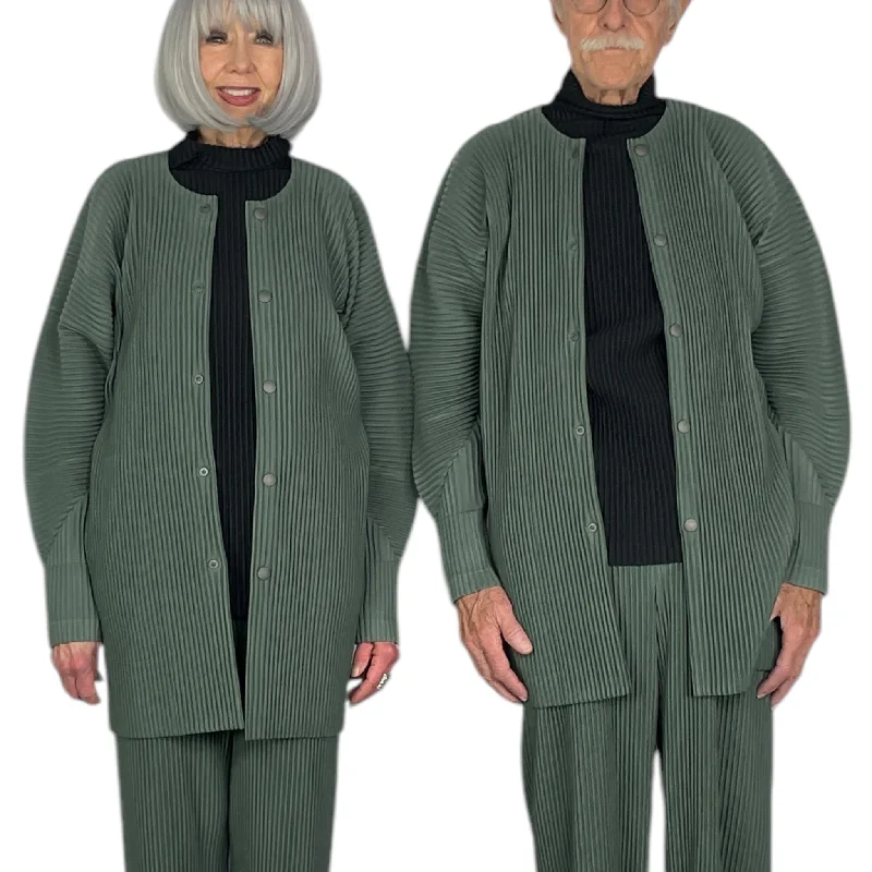 MC OCTOBER LONG CARDIGAN Polka Dot Checkered Tartan